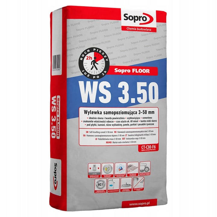 Sopro Floor WS 3.50 Self-Levelling Compound 3-50mm 25kg