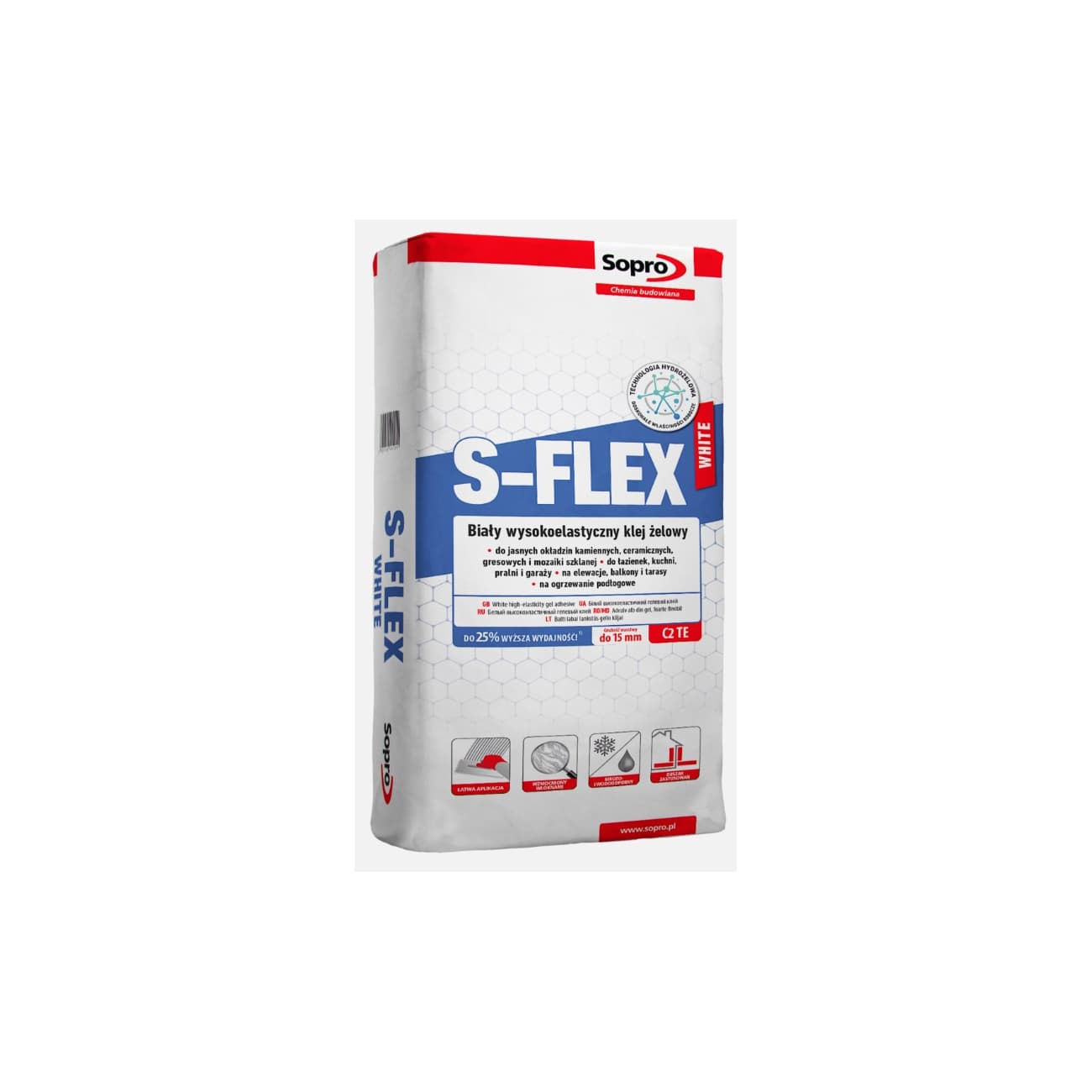 Sopro S-Flex Gel Tile Adhesive White 22.5kg